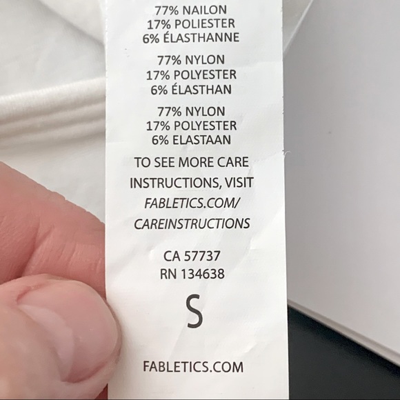 NWT FABLETICS Kathie Mock Neck Sleeveless Bodycon White Dress - Picture 16 of 16